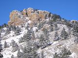 Arthurs Rock In Winter
